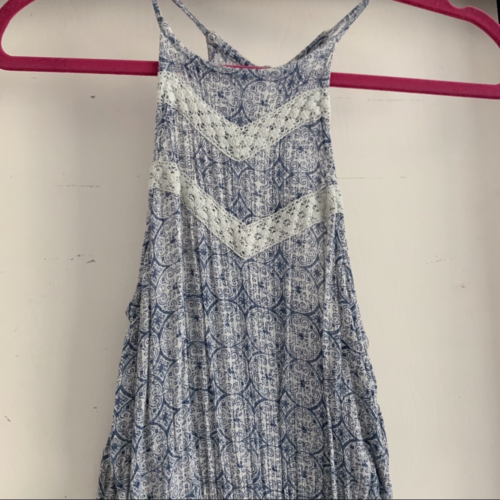 Abercrombie and Fitch Blue Halter Romper
